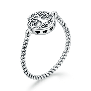 Nuovo gli uomini e le donne <span class=keywords><strong>anello</strong></span> <span class=keywords><strong>della</strong></span> parete dell'albero di <span class=keywords><strong>vita</strong></span> di 925 <span class=keywords><strong>anello</strong></span> in <span class=keywords><strong>argento</strong></span> girevole creativo retrò <span class=keywords><strong>anello</strong></span> SCR667 - Product Image 1