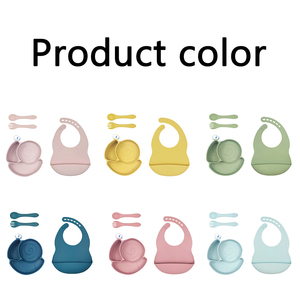 Plato para Bebés con Gran Succión en la Base, <span class=keywords><strong>de</strong></span> Grado Alimenticio, Lavable e Impermeable, con Cubiertos <span class=keywords><strong>y</strong></span> Logotipo Personalizado - Product Image 6