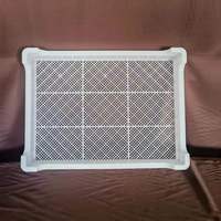 Plateau de congélation rapide en maille plastique empilable, qualité alimentaire HDPE, pour usine de transformation de crevettes blanches Vannamei IQF