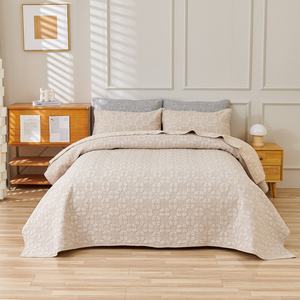 Juego de Sábanas de Tres Piezas de Seda/Algodón con Estampado Geométrico Moderno de Silk Song Home, 200 Hilos, para Uso en Todas las Estaciones - Product Image 4