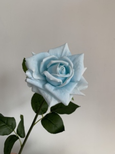 Vendita calda in lattice artificiale fiori veri <span class=keywords><strong>rose</strong></span> di tocco Baby <span class=keywords><strong>blu</strong></span> gambo lungo <span class=keywords><strong>rose</strong></span> per la casa di nozze di natale san valentino decorazione - Product Image 3