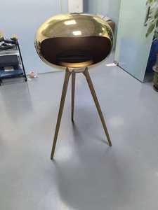 Cheminée à éthanol en acier design autoportante avec flamme réelle pour la décoration intérieure et le chauffage intérieur/extérieur - Product Image 2