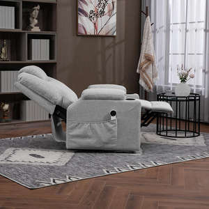 Sillón Reclinable Eléctrico de Diseño Moderno para Adultos, con Doble <span class=keywords><strong>Motor</strong></span>, Terapia Térmica, Tapicería de Tela, Sillón Reclinable Metálico para el Hogar - Product Image 3