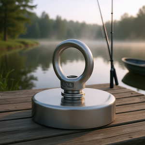 Imán de elevación de 700 lb de neodimio de tierras raras, redondo, de alta resistencia, para aplicaciones de pesca - Product Image 2