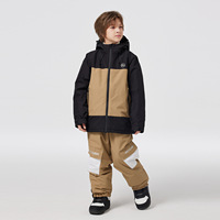 Combinaisons de ski pour enfants, garçons et filles, hiver, extérieur, imperméables, coupe-vent, chaudes, épaisses, snowboard, 100% polyester, en stock