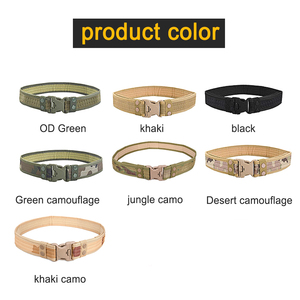 Ceinture tactique en toile Oxford camouflage pour homme avec boucle en plastique à dégagement rapide en nylon pour activités de plein air - Product Image 4