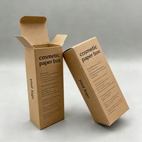 Boîte d'emballage cosmétique en carton argenté biodégradable personnalisable pour lotions, essences, toniques et huiles essentielles, avec ouverture automatique par le bas, vente en gros