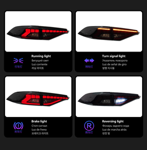 ไฟท้ายรถยนต์ LED สีแดง รุ่นใหม่ AURON กันน้ำ วัสดุ ABS สำหรับไฟเลี้ยว Corolla 2019-2023 12V ไฟเบรก ไฟท้าย - Product Image 3