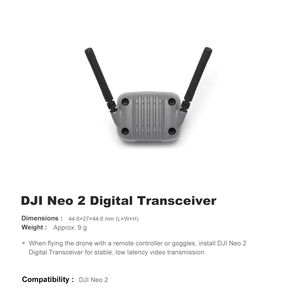 Vente en gros de transmetteurs numériques DJI Neo 2 pour quadricoptères RC, pièces UAV, accessoires de drone Neo 2 - Product Image 5