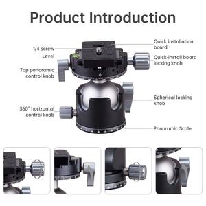 Kinfuto Best Seller - Mini trépied professionnel en aluminium avec rotule, nouveau double tête panoramique, accessoire pour appareil photo à faible centre de gravité - Product Image 4
