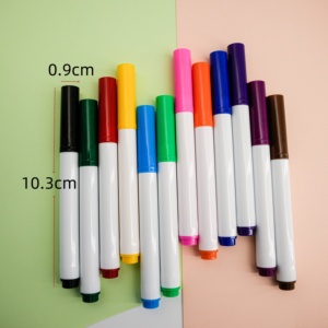 12 रंगों के कपड़े मार्कर पेन ने बच्चों की डिजी निर्माण टी-शर्ट पेंटिंग मार्कर सेट किया - Product Image 6