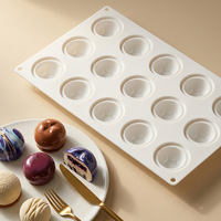 15-fach Silikonform für Blaubeeren – Ideal für Mousse, Kuchen, Fruchtpudding, Backwaren, Eiscreme und Tortendekoration
