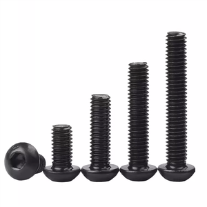 สกรูหัวปุ่มขนาด 1.25 x 25 มม. เกลียว M2.5 ขนาด 8 มม. หัวหกเหลี่ยม เกรด 10.9 เหล็กเคลือบออกไซด์สีดำ สกรูหัวแบน M12 - Product Image 4