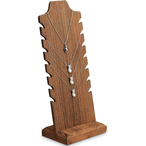 Support de collier en bois en gros, présentoir à bijoux personnalisé pour le rangement et l'organisation dans le salon - Product Image 1