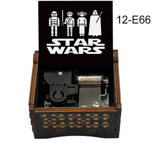 Boîte à musique en bois à remonter, imprimée en couleur, sur le thème de la <span class=keywords><strong>Star</strong></span> de cinéma célèbre <span class=keywords><strong>Star</strong></span> <span class=keywords><strong>Wars</strong></span>, pour les fans, les amis, la famille, cadeau d'anniversaire - Product Image 3
