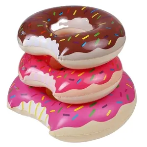 60CM Inflatable Donat Cincin Raksasa Kolam Renang Float Mainan Lingkaran Pantai Laut Partai Inflatable Kasur Air Dewasa Anak-anak