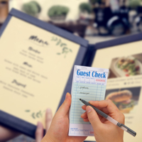 Buku Nota Tamu Tebal dengan Garis yang Dapat Dilepas, Grosir untuk Tagihan Restoran Hotel, Buku Tamu & Pesanan Pembelian