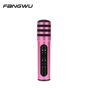 Popular BT Wireless Condenser Karaoke Microphone with Earphone Input - Product Image 2