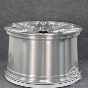 Cerchi in Lega Forgiati Monoblocco 722Auto, Finitura Spazzolata Metallizzata, 19 20 21 22 Pollici, 5x112 5x120 5x127 per Audi Q7 Q8 <span class=keywords><strong>BMW</strong></span> <span class=keywords><strong>X7</strong></span> Mercedes GLS - Product Image 4