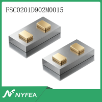 Condensateur en silicium NYFEA FSC0201D902M0015 9nF/0201M/BV 15V 0.62x0.32x0.10mm Horizontal Double Patinage Sans Plomb Soudure à Reflux SONET