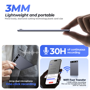 <span class=keywords><strong>Grabadora</strong></span> <span class=keywords><strong>de</strong></span> <span class=keywords><strong>Voz</strong></span> con IA M3, Transcribe, Resume, Cancelación <span class=keywords><strong>de</strong></span> Ruido, Compatible con 200 Idiomas, Control por Aplicación, <span class=keywords><strong>Grabadora</strong></span> <span class=keywords><strong>de</strong></span> Audio para Llamadas Telefónicas - Product Image 5