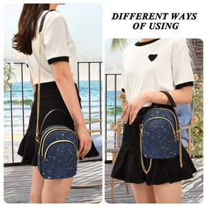 Trendy Design Custom Shine Travel <b>Chain</b> Shoulder Casual Crossbody <b>HandBags</b> for Lady - Product Image 6