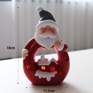 Nouveau chauffe-plat en céramique vintage de Noël Père Noël-<span class=keywords><strong>Bougeoir</strong></span> - Product Image 4