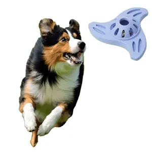 Durable Dog Chew Flying Disc Pet Beach Frisbeed For Training Dogs Flying Disc Toys Triangle Dog Frisbeed Toy