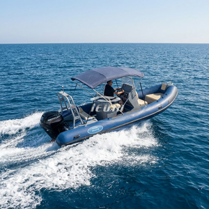 Bateau pneumatique semi-rigide Hedia CE 580 20 pieds à double coque en aluminium PVC/Hypalon avec table centrale - Product Image 5