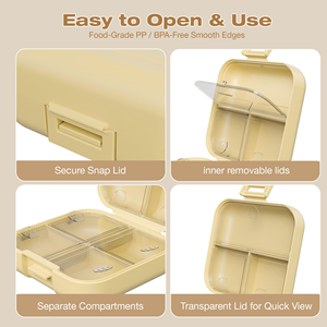Nuevo Estuche Portátil de Plástico para Pastillas, Organizador de Medicamentos de Viaje, Caja Divisora de Medicamentos - Product Image 3