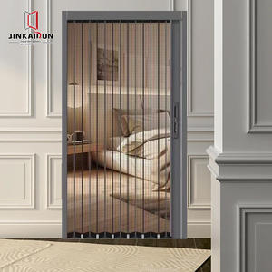 <span class=keywords><strong>Puerta</strong></span> Corredera Plegable de Malla Metálica Jin Gang con Cerradura de Extensión Invisible Antirrobo Tipo Push-Pull - Product Image 1