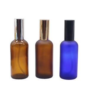 Flacon d'huile essentielle en verre, bouteille avec atomiseur en Spray Aluminium, bleu, orange, vert, de 15ml, 30ml, 50ml, 100ml - Product Image 2