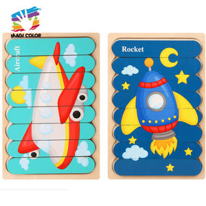 Rompecabezas de dibujos animados de madera de tres cerditos para niños, Popular, W14A286 - Product Image 5