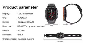 AK72 Sport <b>Watch</b> 1.95inch 410*502 BT Calling 128MB Memory 123+ Sport Modes Dynamic Heart Rate Cycle Tracking Amoled <b>Smart</b> <b>Watch</b> - Product Image 4