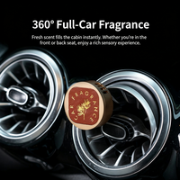 Diffuseur de parfum d'ambiance liquide longue durée de luxe pour voiture, clip de ventilation en métal, aromathérapie, huile essentielle, parfum
