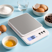 Balance numérique 5KG de haute précision pour la cuisine bijoux alimentaires café affichage LCD balance électrique résolution 1 gramme alimenté par batterie