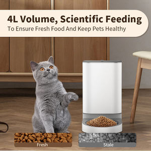 Tuya Smart Pet Feeder 4L Automatique En Acier Inoxydable Bol Wifi Téléphone Mobile App Télécommande Portable Intérieur Distributeur De Nourriture Chiens - Product Image 6