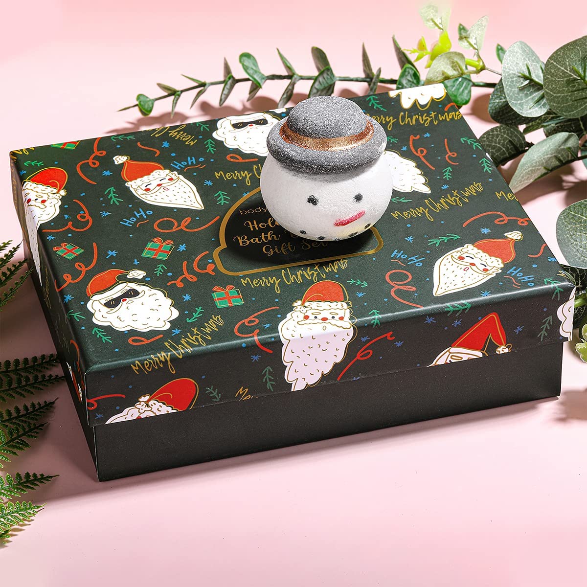 Бомбочки для ванны для рождественского подарка-4 шт. 80 г, масла Fizzies Rich in Bubble SPA