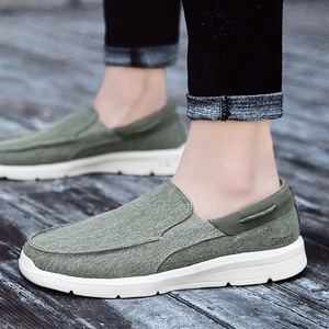 Zapatos casuales de hombre a la moda con suela plana de lona, cómodos para caminar, ideales para hombres que no les gusta hacer esfuerzo. Zapatos de lona a la moda. - Product Image 2