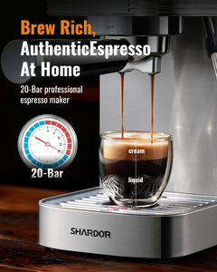<span class=keywords><strong>Macchina</strong></span> per Espresso <span class=keywords><strong>Compatta</strong></span> 20 Bar in Acciaio Inox con Montalatte a Vapore - Product Image 6