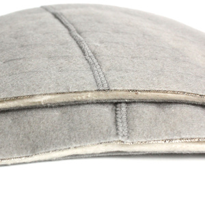 Personalizado hecho a mano cómodo tres capas suave gris algodón hombres trajes <span class=keywords><strong>hombrera</strong></span> - Product Image 6