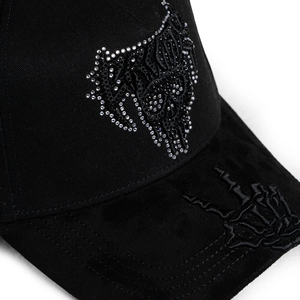 Cappelli da baseball sportivi personalizzati a 5 pannelli LOOK at ME Drop Bundle a Frame Beard con visiera larga in suede, cappelli Gorras Barbas, cappelli con strass - Product Image 6