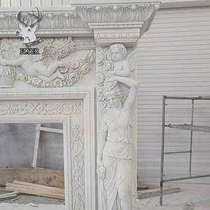 पश्चिमी शैली की फैक्टरी थोक सफेद संगमरमर की मूर्ति फिकेट मैटल - Product Image 3