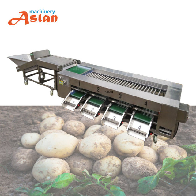 Walnut Orange Sorting Sorter Machine/Citrus Orange Lemon Grading Machine/ Stainless Steel Roller Type Potato Size Grader