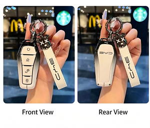 ปลอกกุญแจรถยนต์สำหรับ <span class=keywords><strong>BYD</strong></span> Atto 3 Dolphin Seal Han Tang Song Plus Yuan Plus พร้อมพวงกุญแจ อุปกรณ์ตกแต่งรถยนต์ - Product Image 6