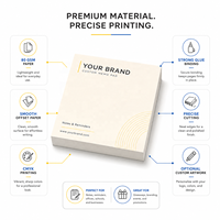 Bloc-notes personnalisé avec impression numérique, bloc-notes carré personnalisé avec logo, papier cartonné pour notes de bureau, fournitures scolaires, cadeaux d'entreprise