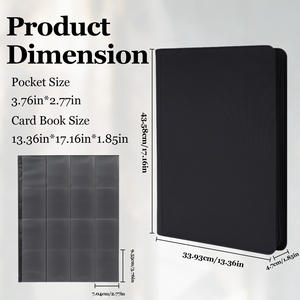 Папка-биндер JUZI для коллекционных карточек, настраиваемая, для фото-карт, спортивная, водонепроницаемая, на 1024 карточки, 16 карманов, из полипропилена, для трейдинговых карт - Product Image 5