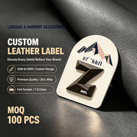 Écusson en cuir véritable ou PU métallisé, personnalisé avec logo de marque en relief, à coudre, estampé à chaud, pour vêtements, chapeaux, écharpes, jeans et articles d'habillement