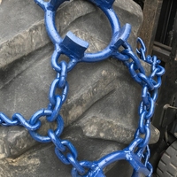 Cadenas para Nieve Maxplus de Acero de Alta Resistencia, Pintadas, Soldadas, para Tractor, Camión, Uso Forestal, Antideslizantes, Protección para Neumáticos