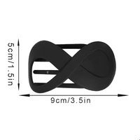 Pince à cheveux en acrylique écologique en forme de 8, style européen et américain, pour femmes, usage quotidien, accessoires de mode pour cheveux